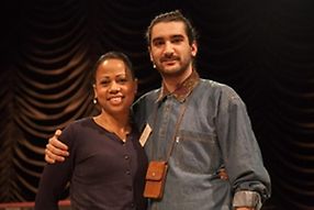 BRA SAMTAL. Simon Tehyrell, festivalchef för Uddevalla Solid Sound tyckte samtalet med kultur- och demokratiministern Alice Bah Khunke gick bra. BRA SAMTAL. Simon Tehyrell, festivalchef för Uddevalla Solid Sound tyckte samtalet med kultur- och demokratiministern Alice Bah Khunke gick bra.